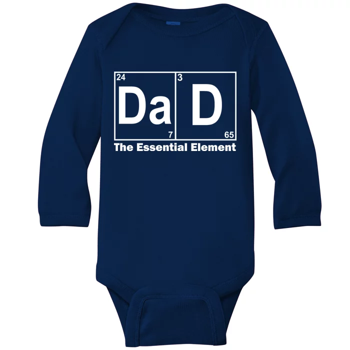 Dad The Essential Element Table Baby Long Sleeve Bodysuit