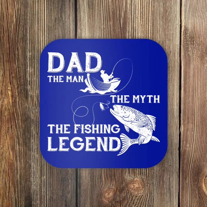 Dad The Fishing Legend Coaster