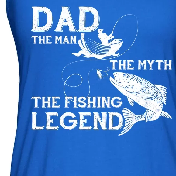 Dad The Fishing Legend Ladies Essential Flowy Tank