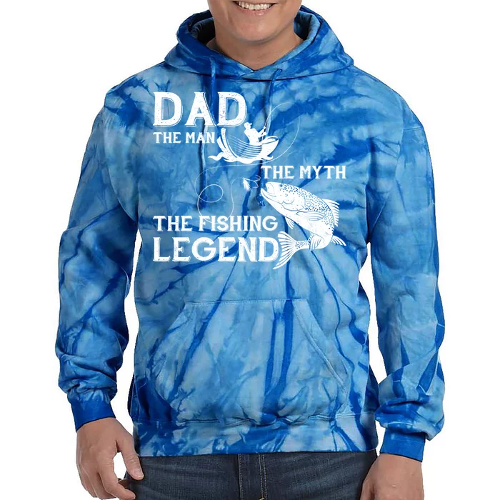 Dad The Fishing Legend Tie Dye Hoodie