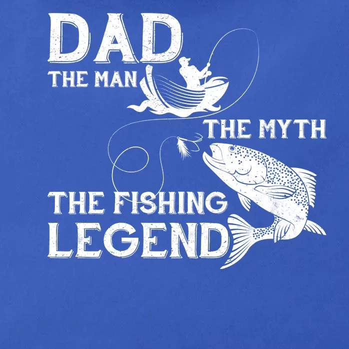 Dad The Fishing Legend Zip Tote Bag