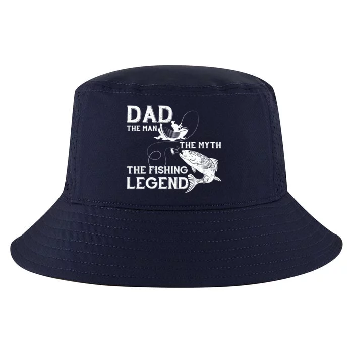 Dad The Fishing Legend Cool Comfort Performance Bucket Hat