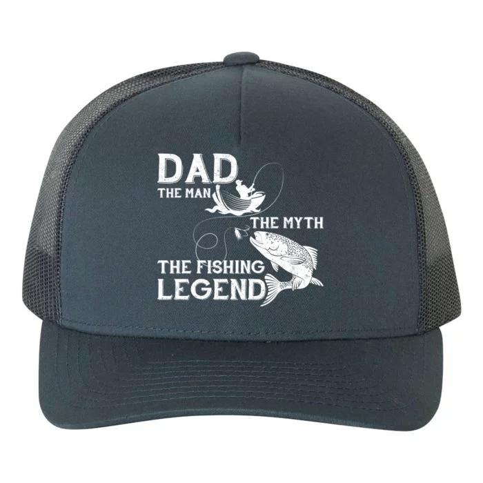 Dad The Fishing Legend Yupoong Adult 5-Panel Trucker Hat