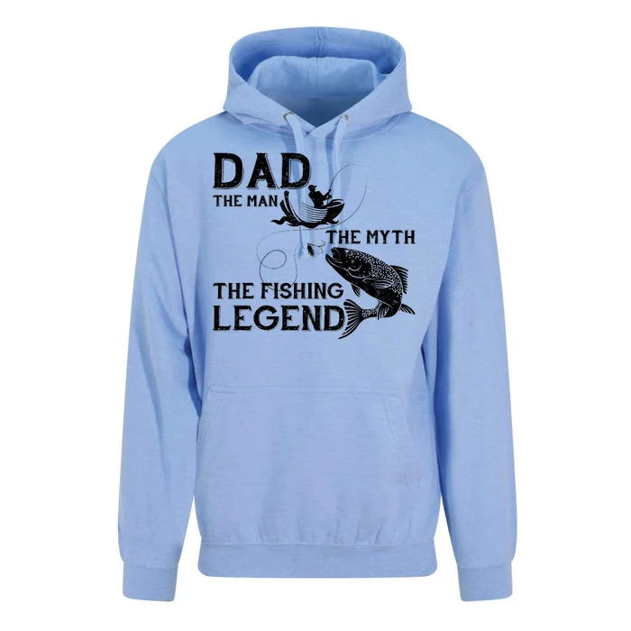 Dad The Fishing Legend Unisex Surf Hoodie