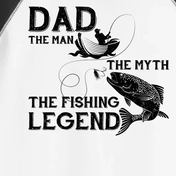 Dad The Fishing Legend Toddler Fine Jersey T-Shirt