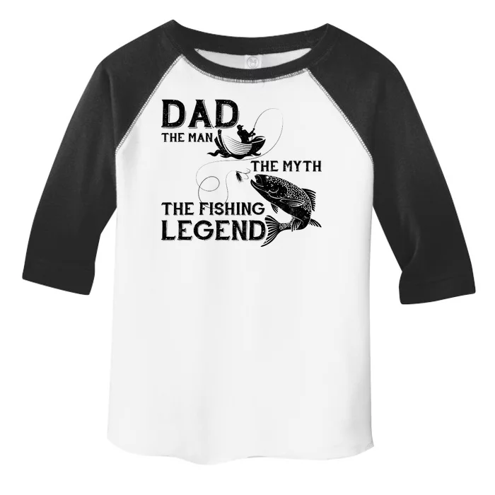 Dad The Fishing Legend Toddler Fine Jersey T-Shirt