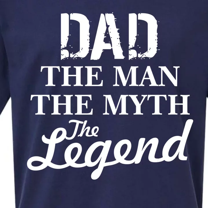 Dad The Man Myth Legend Sueded Cloud Jersey T-Shirt