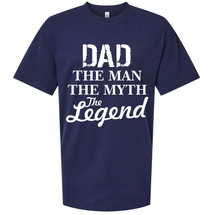 Dad The Man Myth Legend Sueded Cloud Jersey T-Shirt