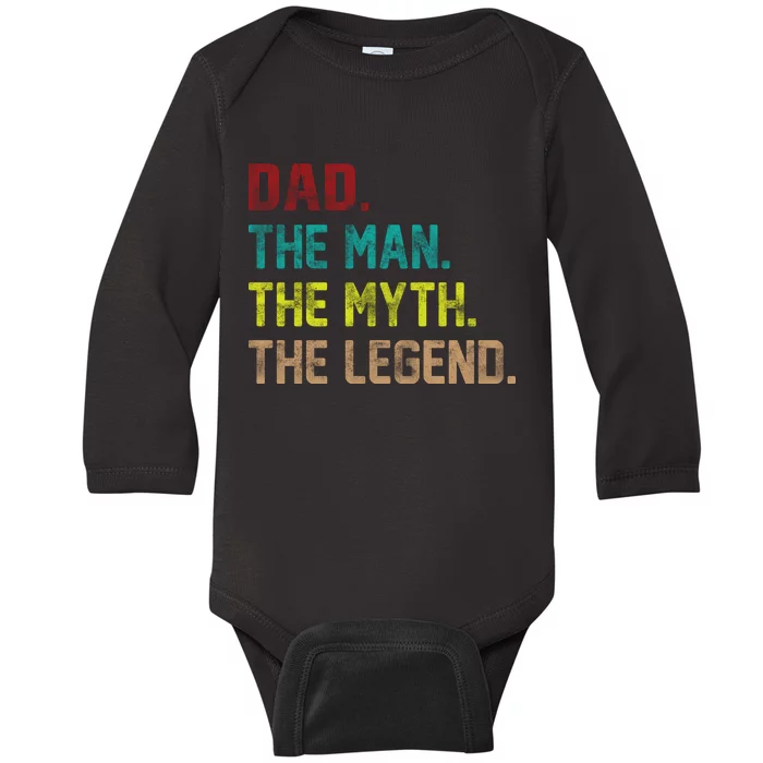 Dad The Man The Myth The Legend Baby Long Sleeve Bodysuit