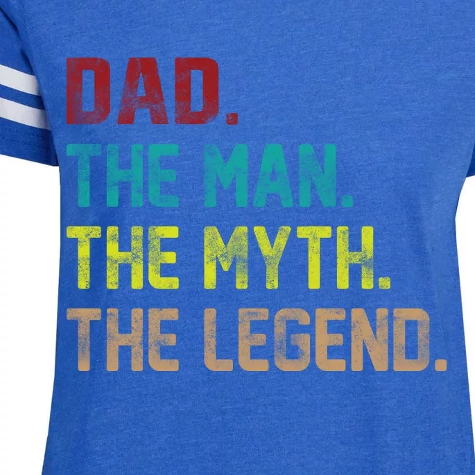 Dad The Man The Myth The Legend Enza Ladies Jersey Football T-Shirt