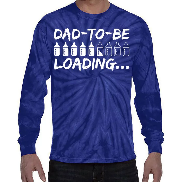 Dad To Be Loading Future Daddy Tie-Dye Long Sleeve Shirt