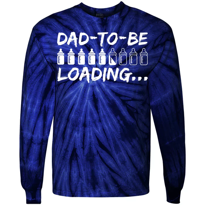 Dad To Be Loading Future Daddy Tie-Dye Long Sleeve Shirt