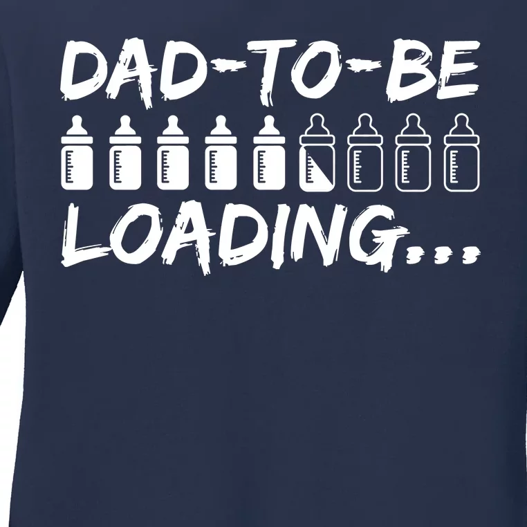 Dad To Be Loading Future Daddy Ladies Long Sleeve Shirt