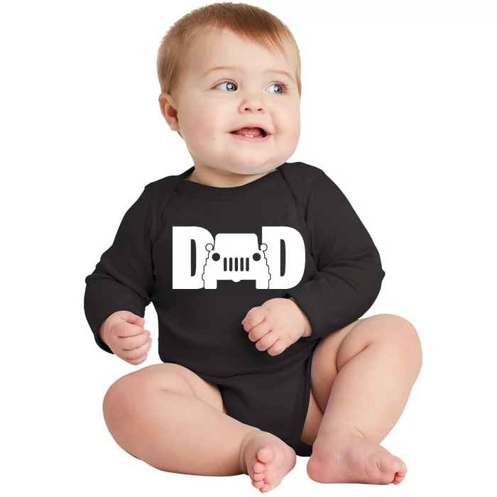 Dad Truck Logo Baby Long Sleeve Bodysuit