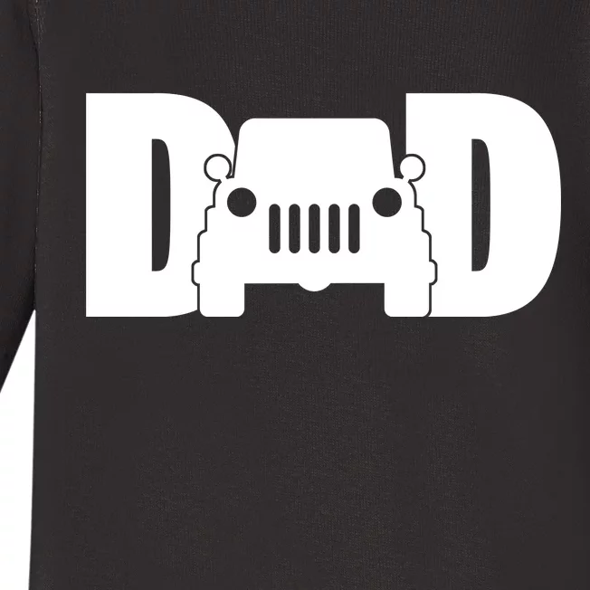 Dad Truck Logo Baby Long Sleeve Bodysuit