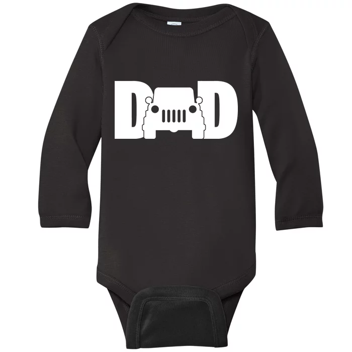 Dad Truck Logo Baby Long Sleeve Bodysuit