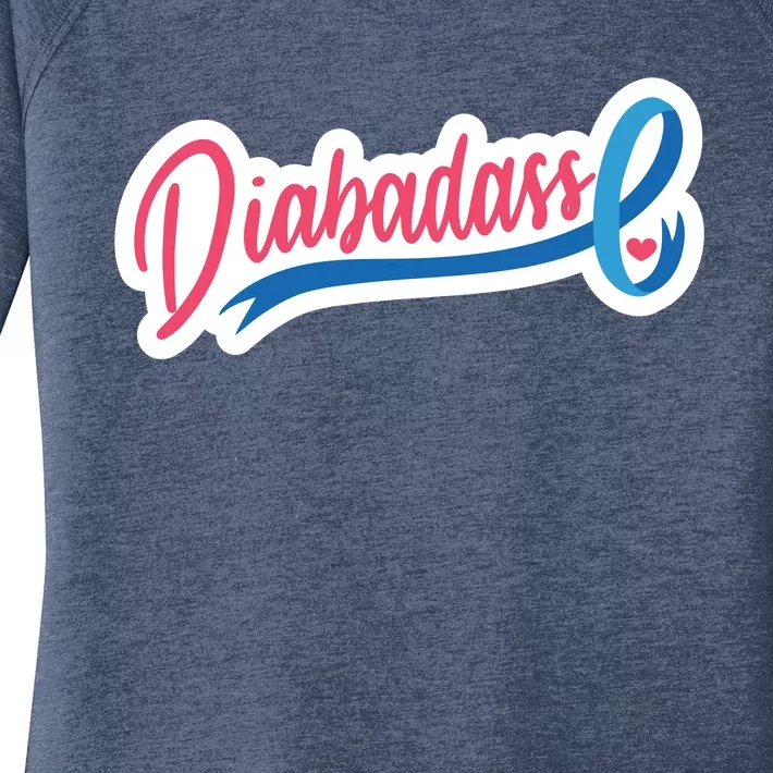 Diabetes Awareness Diabadass Women's Perfect Tri Tunic Long Sleeve Shirt