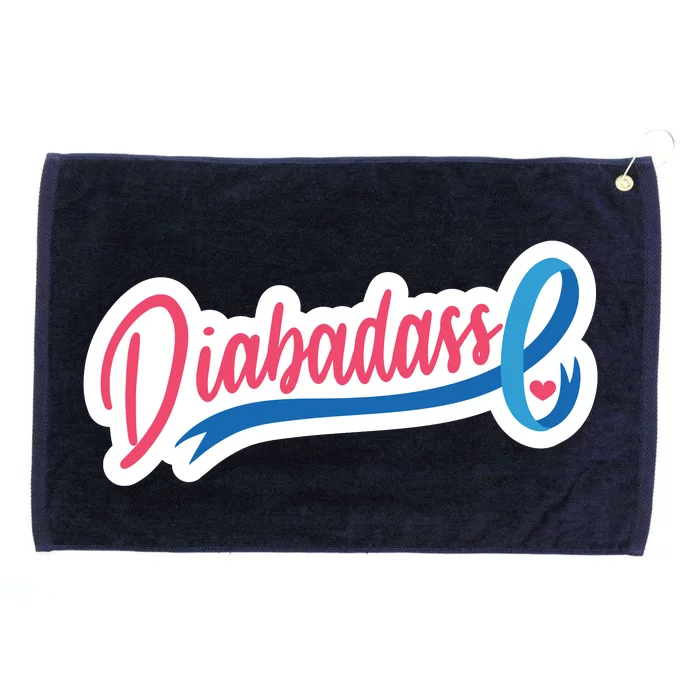 Diabetes Awareness Diabadass Grommeted Golf Towel