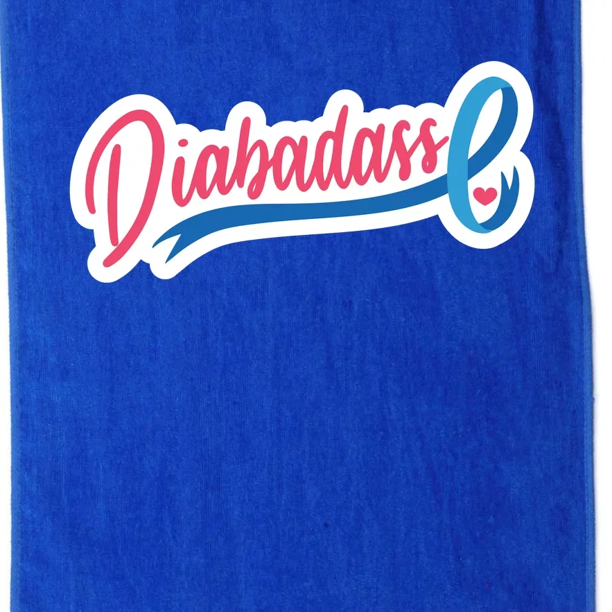 Diabetes Awareness Diabadass Platinum Collection Golf Towel