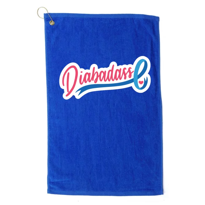 Diabetes Awareness Diabadass Platinum Collection Golf Towel