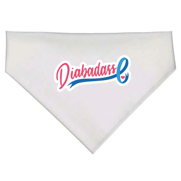 Diabetes Awareness Diabadass USA-Made Doggie Bandana