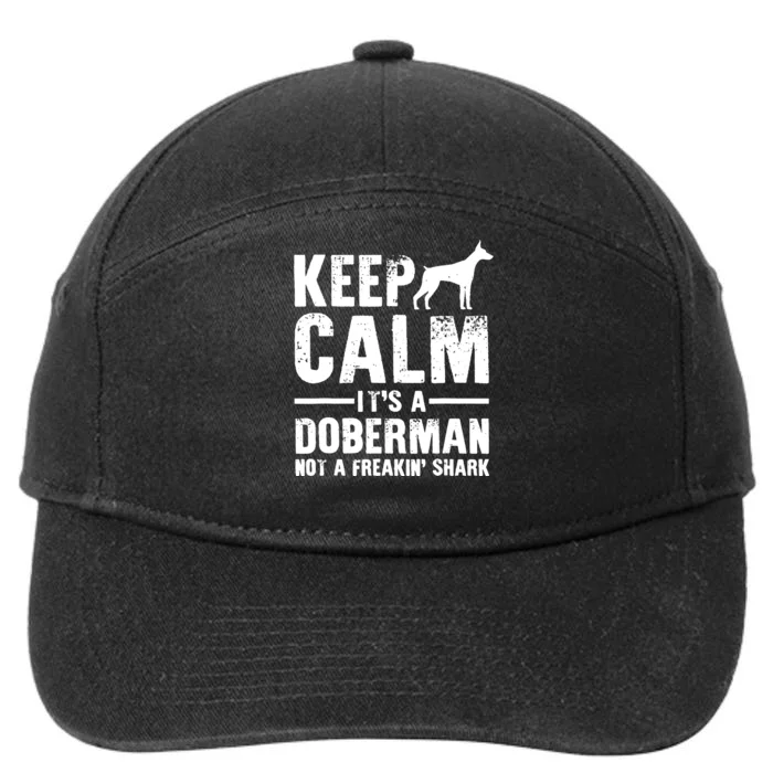 Doberman Art 7-Panel Snapback Hat