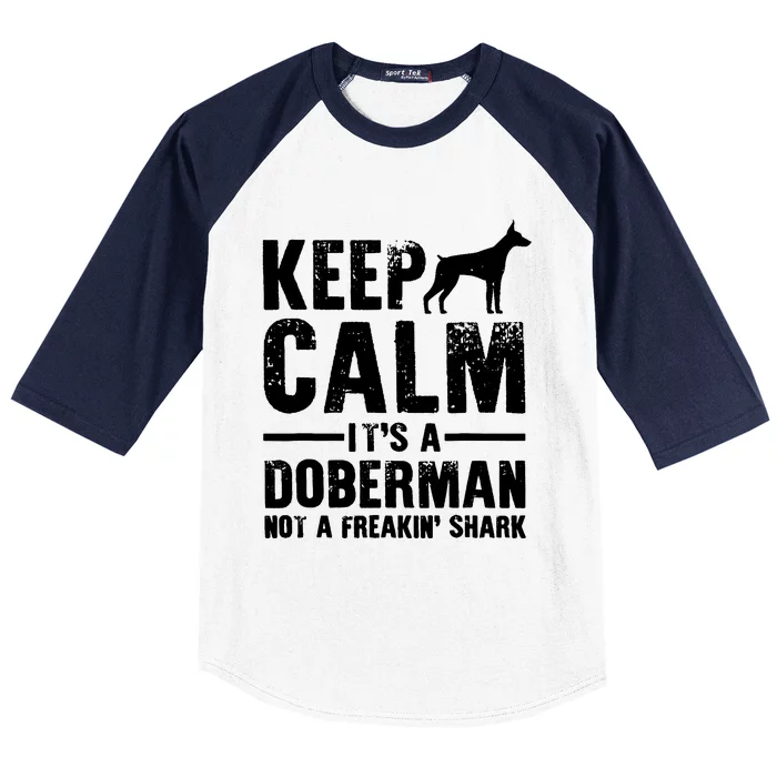 Doberman Art Baseball Sleeve Shirt