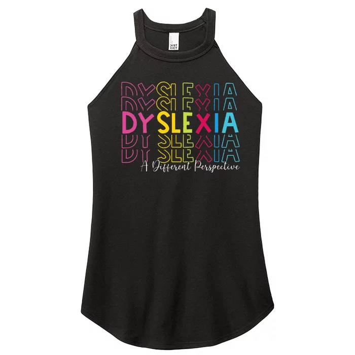 Dyslexia A Different Perspective Dyslexia Awareness Women’s Perfect Tri Rocker Tank