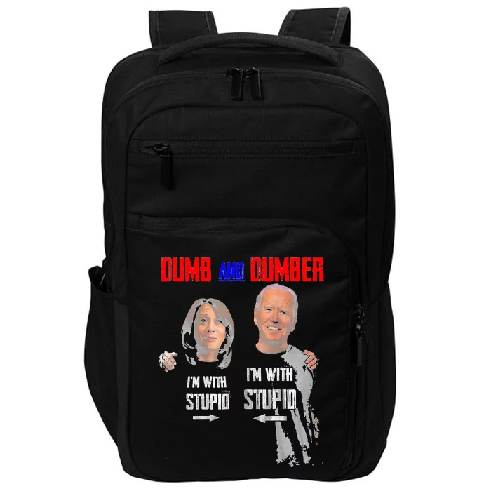 Dumb And Dumber Haris and Biden Vote For Trump 2024 Impact Tech Backpack