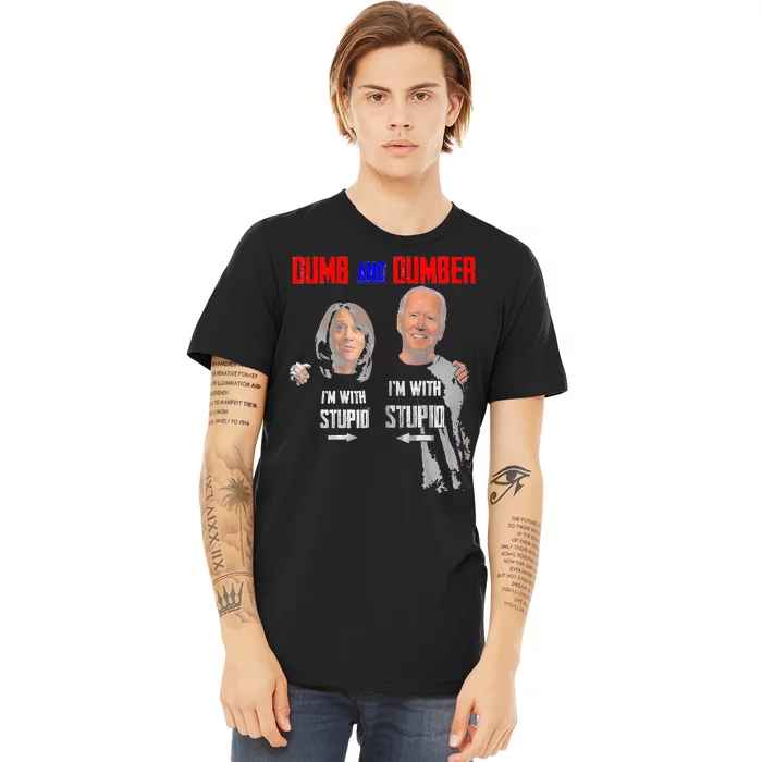 Dumb And Dumber Haris and Biden Vote For Trump 2024 Premium T-Shirt