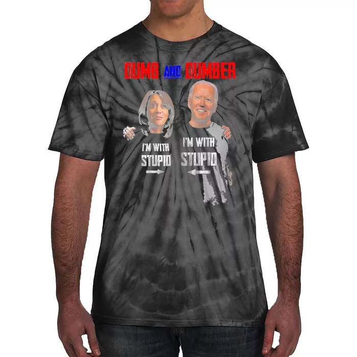 Dumb And Dumber Haris and Biden Vote For Trump 2024 Tie-Dye T-Shirt