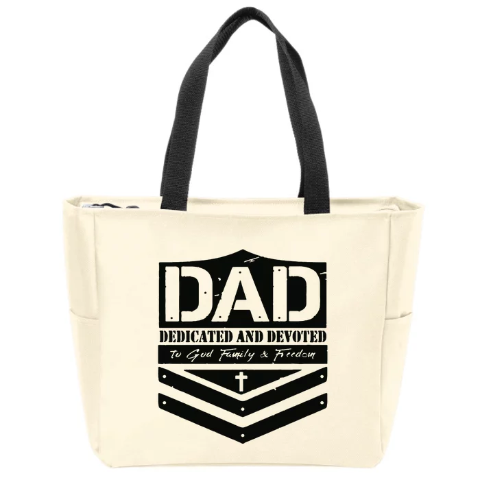 Dedicated And Devoted Zip Tote Bag