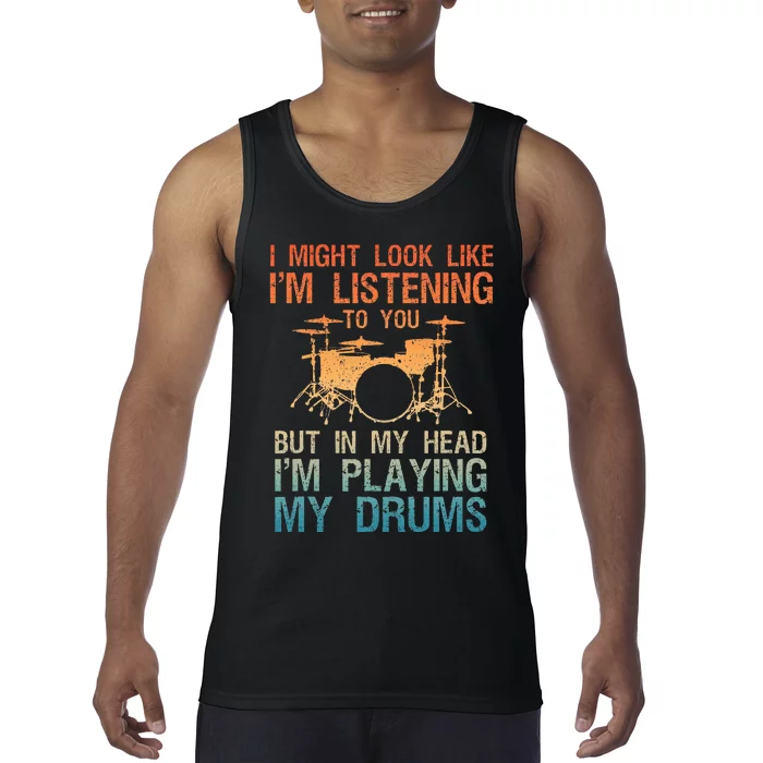 Drummer Art Drum Player Percussion Lover Tank Top