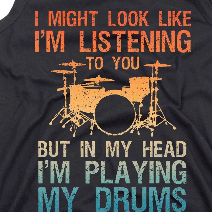 Drummer Art Drum Player Percussion Lover Tank Top