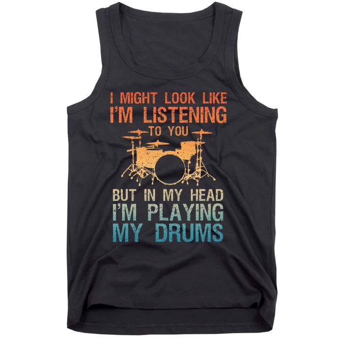 Drummer Art Drum Player Percussion Lover Tank Top