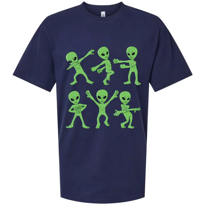 Dancing Aliens Dance Challenge Halloween Sueded Cloud Jersey T-Shirt