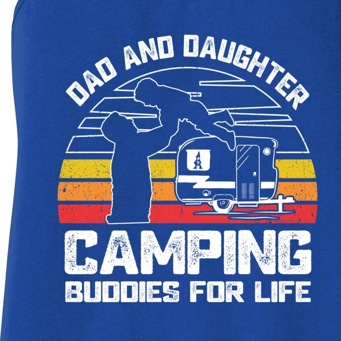 Dad And Daughter Camping Buddies For Life Cute Gift Women's Racerback Tank