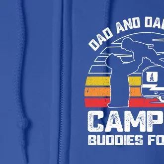 Dad And Daughter Camping Buddies For Life Cute Gift Full Zip Hoodie