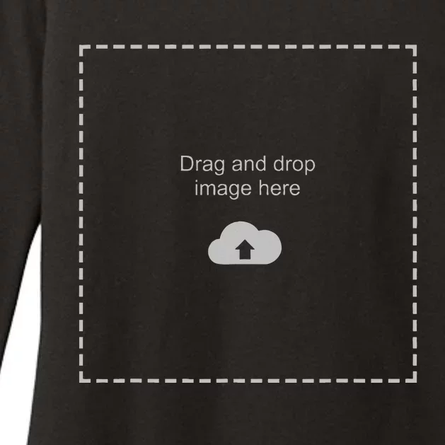 Drag And Drop Image Here Womens CVC Long Sleeve Shirt