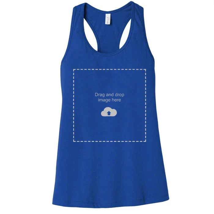 Drag And Drop Image Here Women's Racerback Tank