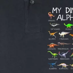 Dinosaur Alphabet Dino ABC For Kids Men Women Dinosaur Softstyle Adult Sport Polo