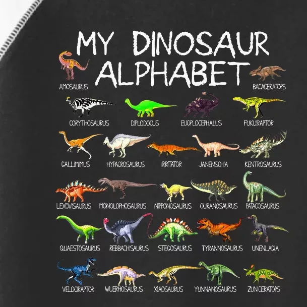 Dinosaur Alphabet Dino ABC For Kids Men Women Dinosaur Toddler Fine Jersey T-Shirt