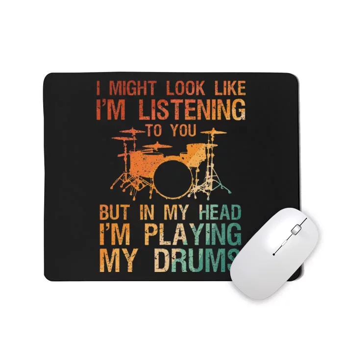 Drummer Art Drum Player Percussion Lover Mousepad