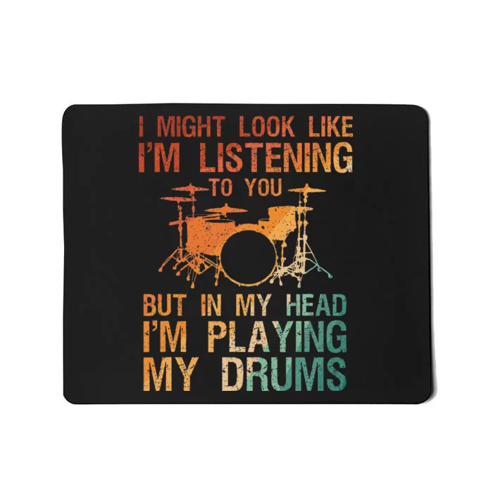 Drummer Art Drum Player Percussion Lover Mousepad