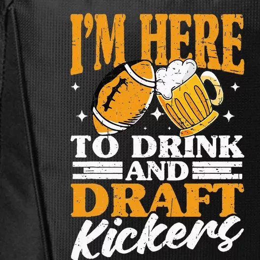 Drink And Draft Kickers Fantasy Football City Backpack