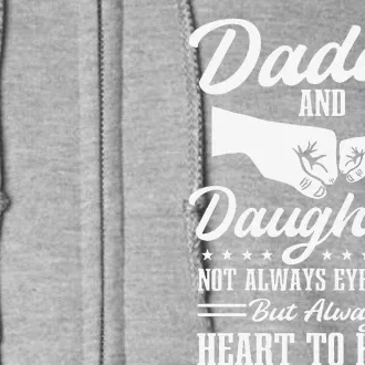 Dad And Daughter Father Love Fathers Day Full Zip Hoodie