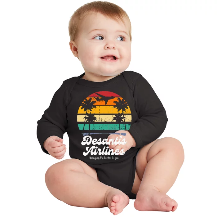 Desantis Airlines Baby Long Sleeve Bodysuit