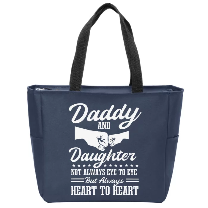 Dad And Daughter Father Love Fathers Day Zip Tote Bag