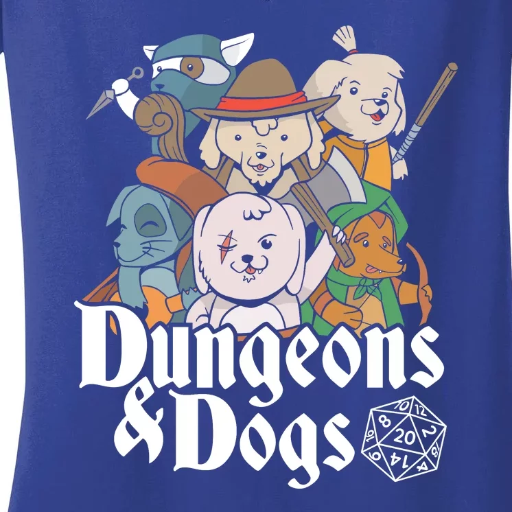 Dungeons And Dogs Women's V-Neck T-Shirt