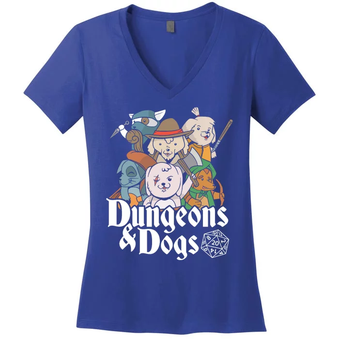 Dungeons And Dogs Women's V-Neck T-Shirt